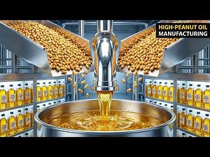 Inside the Factory Turning Thousands of Peanut into Pure Peanut Oil | Full Process