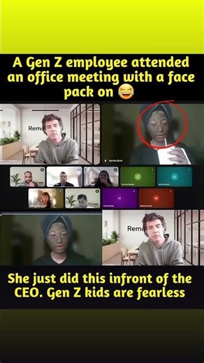 Office culture just got a Gen Z upgrade 😂 One employee casually joined a