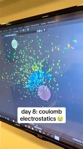 day 8 simulating an atom in blender #blender #simulator #nuclear