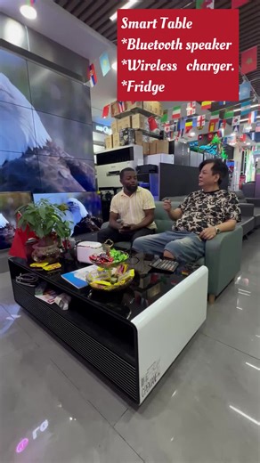 Smart table *Wireless charging *Fridge *Bluetooth speaker