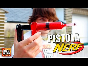 How to make a homemade VERY EASY NERF GUN