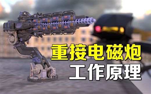 用分段线圈把重型弹丸高速射出，电磁炮的新成员，重接炮工作原理