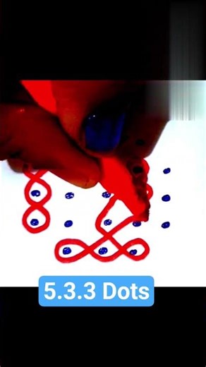 🪸Easy Sikkukolam Designs #shorts #daily🪸