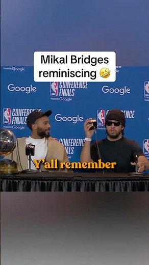 Mikal Bridges reminiscing on the good ol’ days #villanova #knicks