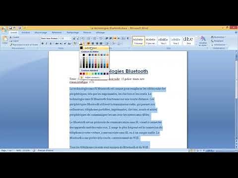 TP1: Traitement de texte Bac Lettre 2021