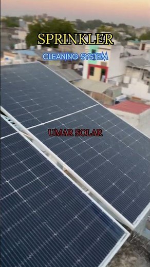 SPRINKLER CLEANING SYSTEM FOR SOLAR PANEL | #solarpanelcleaning #sprinklersystem