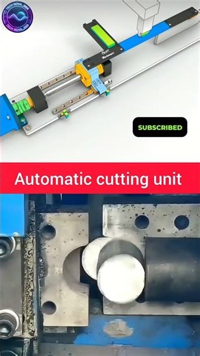 Automatic cutting unit #mechanism #machine #engineering #mechanic #technology credit:@CraftMechanics