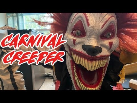 Unboxing and Setting Up Spirit Halloween Carnival Creeper