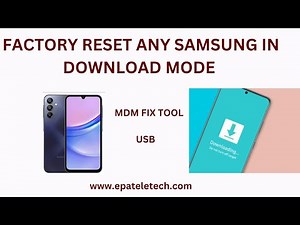 Factory reset any Samsung in Download mode Tool