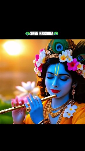 💫Sree krishna flute music mind refreshing🕉️ #krishna #krishnaflutemusic
