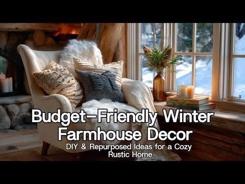 Budget-Friendly Winter Farmhouse Decor: DIY & Repurposed Ideas for a Cozy Rustic Home