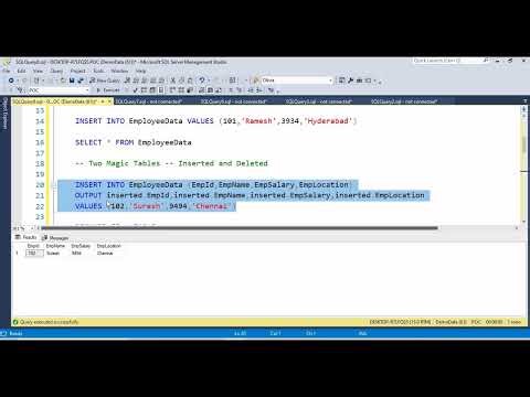 Understand about How to Create Output Clause using SQL Server Development