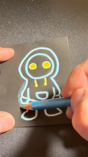 【ASMR】Deadeye Monster #asmr #art #monster #drawing #relaxing