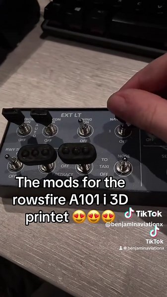 Modificaciones impresas en 3D para simuladores de vuelo