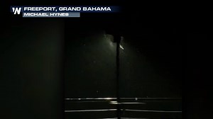 **HAPPENING OVERNIGHT** New video coming in from Freeport, Grand Bahama, looking toward the Shipyard & Freeport Harbour (facing west). Listen to the powerful winds whipping through the city with the eye of Dorian currently 40 miles to the East. The storm remains almost stationary over Grand Bahama Island moving west at only 1 mph. | WeatherNation