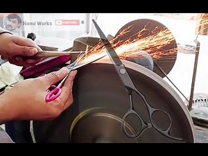 How To Sharpening Scissors & Knife | With Grinder|