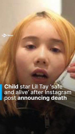Child social media star Lil Tay has said she is 'safe and alive' after her Instagram account, which posted that she and her brother had died, was 'compromised'. | STV News