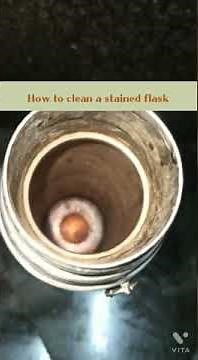 Removing tea stain from flask / Flask cleaning