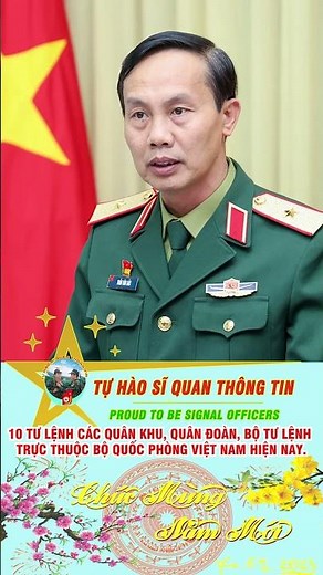 10 tư lệnh các quân khu, quân đoàn, Bộ Tư lệnh trực thuộc Bộ quốc phòng Việt Nam hiện nay #tintuc