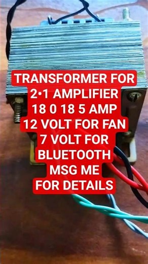 audio amplifier transformer