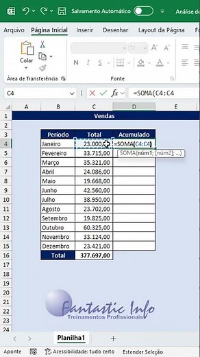 How to Calculate the Cumulative Total in Excel