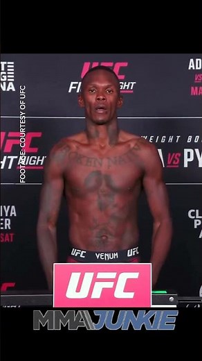 Israel Adesanya, Joe Pyfer make weight for UFC Seattle main event