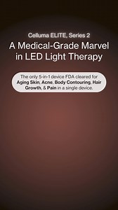 We’re thrilled to introduce the new Celluma ELITE, Series 2 ⚡ Experience the same trusted Celluma results in our most advanced, versatile, and professional-grade LED light therapy device yet. ✔️ 5-in-1 FDA-Cleared Solution: Treat aging skin, acne, body contouring, hair growth, and pain—all in a single device. ✔️ Modular Design: Use up to 3 LED panels simultaneously for triple the coverage in one treatment. ✔️ Customizable Accessory Panels: Choose between large and small panels for targeted body 