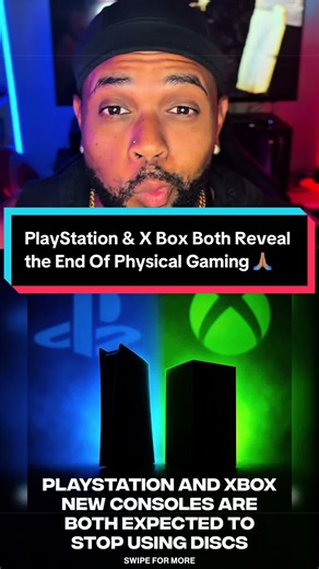 PlayStation & X Box Both Reveal the End Of Physical Gaming 🙏🏽 #PlayStation #XBox #PhysicalMedia #GTA6 #Gaming