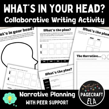 Collaborative Planning and Narrative Writing Activity | What's in Your Head?