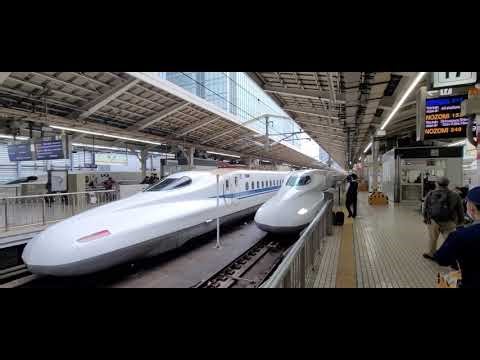 Bullet train from Tokyo to Kyoto Japan