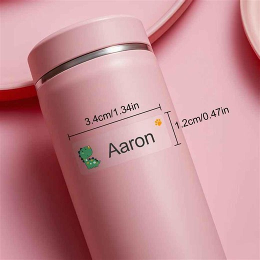 Personalized Waterproof Name Labels | Transparent Kids Stickers - Etsy