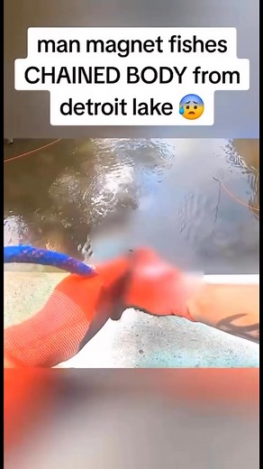 Magnet Fisher Stunned After Pulling Up Chained Body From Detroit Lake Watch full video in comment ⬇️ | Justice Line6
