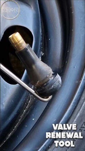 Car Tire Valve Renewal - Without Removing the Tire #valvestem #tirevalve #newtirevalve