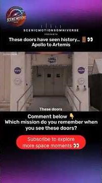 These Doors Connect Generations of Spaceflight 🚪👀