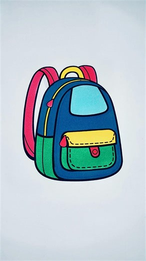 Satisfying backpack coloring asmr #coloringasmr #coloring