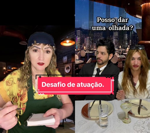 #dueto com @Pedro Valério #desafiodeatuação #foryou #fy #duetotiktok #dueto #vidadeatriz❤️ #horizontina Peguei o avental emprestado do restaurante do hotel. Kkkkkk
