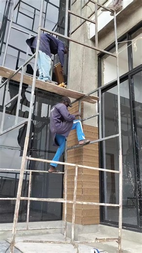 Installing WPC wall cladding with precision from start to finish. Straight alignment. Tight joints. Clean edges using WPC angle line for a sharp finish. Built for exterior spaces that face sun, rain, and moisture. Product details. WPC Wall Cladding. Size 2.8m long by 140mm wide. Weather and moisture resistant. Low maintenance exterior finish. We handle site visits, quotation, supply, and installation. #WPCWallCladding #ExteriorWallCladding #WPCInstallation #ModernExteriors #PremierWallAndFloorSo