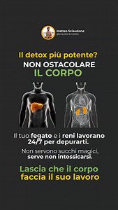 Il detox più potente? NON OSTACOLARE IL CORPO 🚫 Il tuo fegato e i reni lavorano 24/7 per depurarti naturalmente 🔄 Quanti soldi hai speso in succhi detox, tisane “”purificanti”” e integratori miracolosi? 💸 Ecco la verità che l’industria del wellness non vuole che tu sappia: il tuo corpo è già una macchina perfetta per la disintossicazione. Non servono succhi magici, serve semplicemente non intossicarsi 🎯 Il fegato filtra oltre 1.400 litri di sangue al giorno. I reni eliminano scorie e tossine