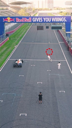 This F1 x Cricket Challenge Is 🤯 #shorts #redbullindia