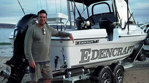The Edencraft Boats crew have brought the classic 565 originally developed by John Haines Sr back to life. The Captain has scored the first ride in Aussie waters and has brought his checklist to Eden (where else?) on the NSW South Coast. Our salty inspection crew for this special occasion includes Joel Ryan, who skippers a 6m Edencraft Offshore as well as the original father of Edencraft, Ron Doyle. | The Captain