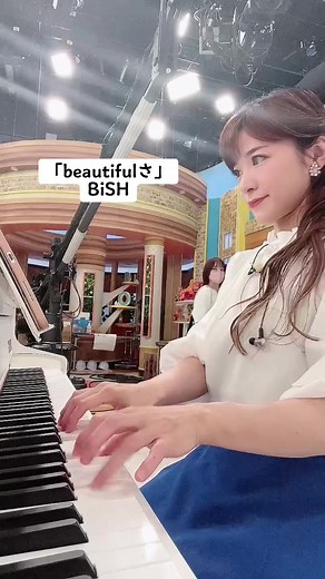 TBS「THE TIME,」でのピアニスト 高木里代子の演奏