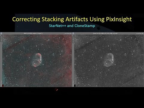Removing Stacking Artifacts from Images Using Starnet++ and CloneStamp Processes in PixInsight