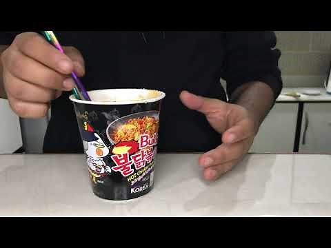 اندومي كوري اسود كوب | Samyang Hot Chicken Cup Ramen