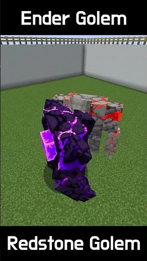Redstone Golem (Dungeons Content) vs Ender Golem (L_Ender's Cataclysm) | [Minecraft Mob Battle]