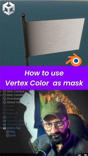 Where and how to use vertex color as masks #unity #gamedev #tutorial