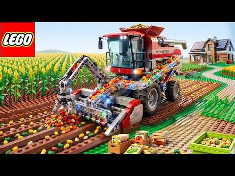 I Built a GIANT LEGO Technic Agriculture Machine! | Lego Funny Experiment
