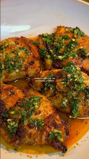Cajun chicken with chimichurri sauce