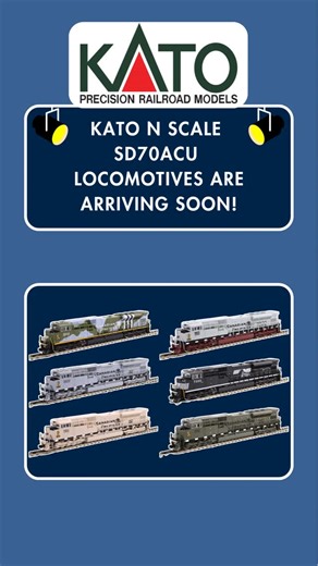 TrainWorld.com 🚂 TrainLand on Instagram: "Hey DudeMan, did you hear?! The Kato N Scale SD70ACUs are coming, stay tuned! 👀 PreOrder today at TrainWorld.com! #katotrains #nscale #diesel #SD70ACU #diesel #preorder #trainworld #trainland #modeltrains #trains #modeltrain #modeltrainlayout #modeltrainhobby #railfan #toytrain #toytrains #trainset #trainsets #ridewithtrainworld"
