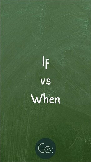 If vs When ❓ What’s the Difference? #english #words #difference #meaning #esl #tips #grammar