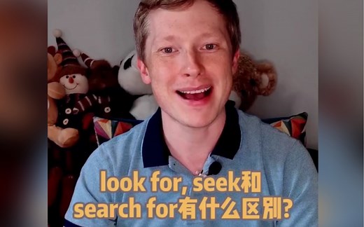 look for、seek和search for 有什么区别？